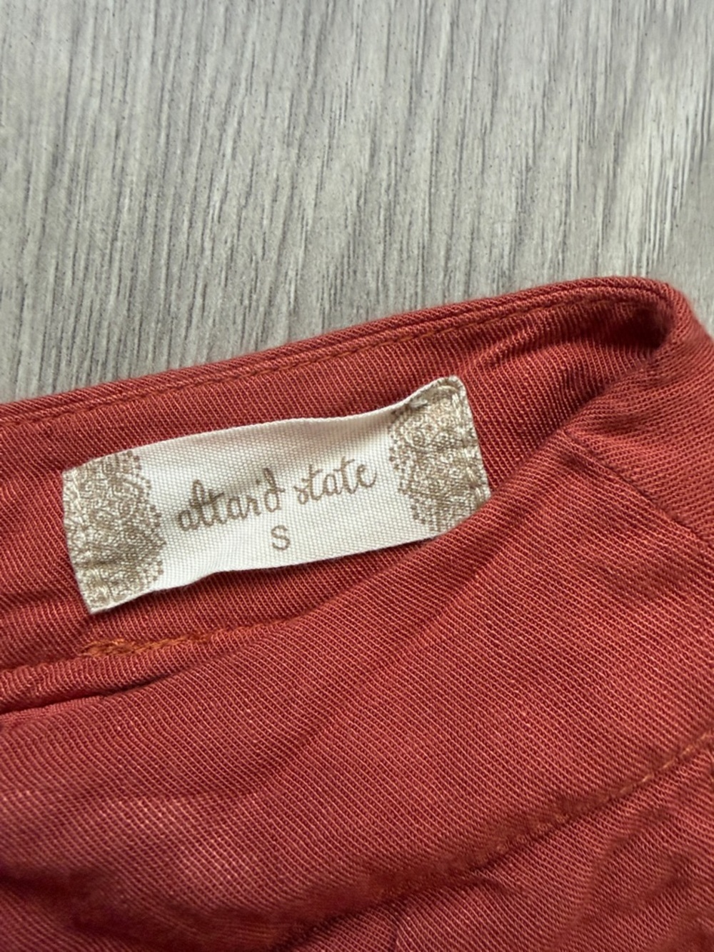 Altar'd State Rust Ruffle Skort - Picture 2 of 4